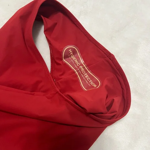 Faithfull the Brand Red One Piece Swimsuit - Picture 7 of 8